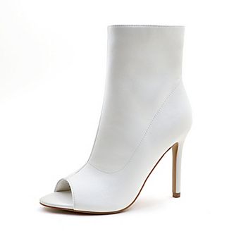 Charlie-212 Peep Toe Stiletto Heel Ankle Booties