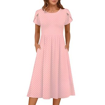 Short Sleeve Midi Dress