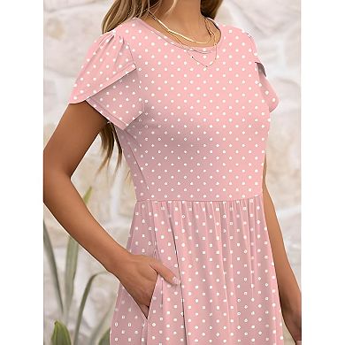 Short Sleeve Midi Dress