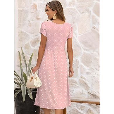 Short Sleeve Midi Dress