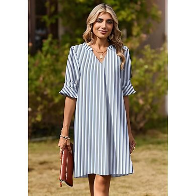 Women's Ruffle Sleeve Dress