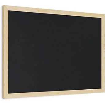 Chalboard, 18" x 24" Inches, Light Birch Wood Frame Chalk Board for Wall Decor