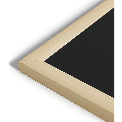 Chalboard, 18" x 24" Inches, Light Birch Wood Frame Chalk Board for Wall Decor
