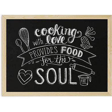 Chalboard, 18" x 24" Inches, Light Birch Wood Frame Chalk Board for Wall Decor