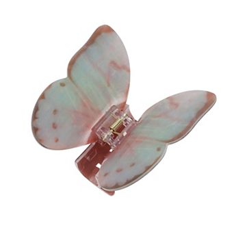Hair Clips Butterfly for Women 3.74"x3.54"x1.97" 1 pc Brown