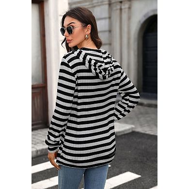 Womens Long Sleeve Shirts Kangaroo Pocket Fashion Hoodies Fall Pullover Tops