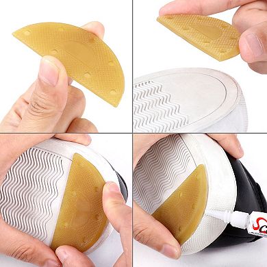 4 Pcs Rubber Shoes Boots Heels Sole Repair Plates Guard Mats