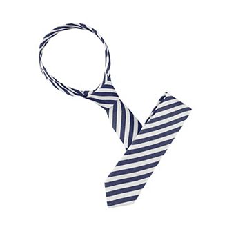 Men's Stripe Necktie Self-Tied Linen Slim Ties for Business Casual
