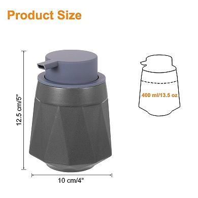 Ceramic Foaming Soap Dispenser with Pump for Bathroom & Kitchen