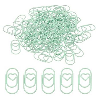 80 pc Metal Heart Paper Clip, Large Rust-Proof Durable Bulk for Office, Documents & Bookmarks