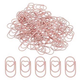 80 pc Metal Heart Paper Clip, Large Rust-Proof Durable Bulk for Office, Documents & Bookmarks