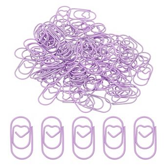 80 pc Metal Heart Paper Clip, Large Rust-Proof Durable Bulk for Office, Documents & Bookmarks
