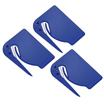 3 pc Stainless Steel Letter Opener, Portable Envelope & Package Slitter Tool for Office & Home