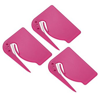 3 pc Stainless Steel Letter Opener, Portable Envelope & Package Slitter Tool for Office & Home