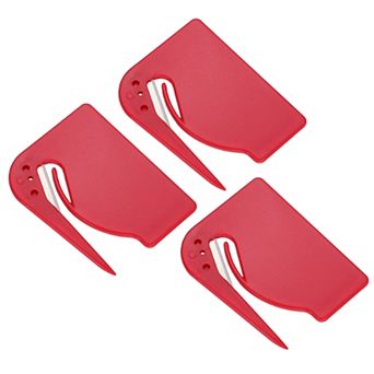 3 pc Stainless Steel Letter Opener, Portable Envelope & Package Slitter Tool for Office & Home