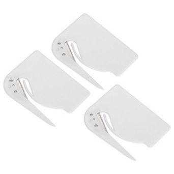 3 pc Stainless Steel Letter Opener, Portable Envelope & Package Slitter Tool for Office & Home