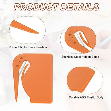 8Pcs Stainless Steel Letter Opener, Portable Envelope & Package Slitter Tool for Office & Home