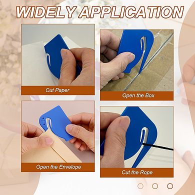 8Pcs Stainless Steel Letter Opener, Portable Envelope & Package Slitter Tool for Office & Home