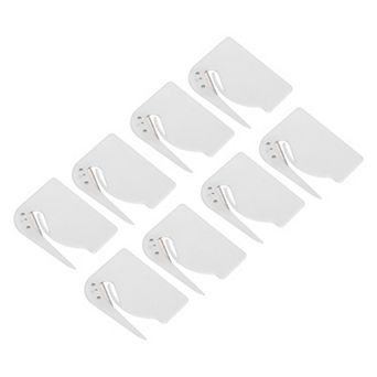 8 pc Stainless Steel Letter Opener, Portable Envelope & Package Slitter Tool for Office & Home