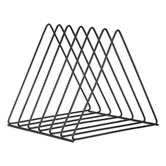 Triangle File Sorter Organizer Metal Magazine Holder for Office 1 pc