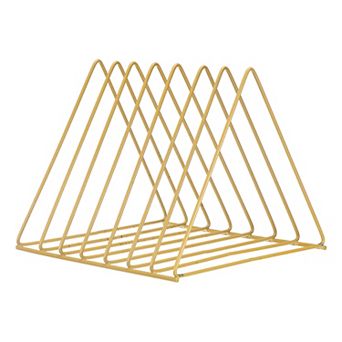 Triangle File Sorter Organizer Metal Magazine Holder for Office 1 pc