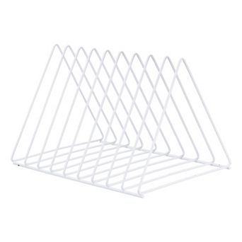 Triangle File Sorter Organizer Metal Magazine Holder for Office 1 pc