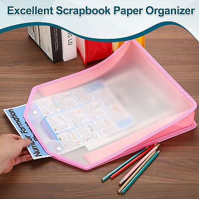 Scrapbook Paper Storage Expanding Folio for Holding Cardstock