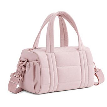 Quilted Puffer Handheld Bags for Women with Detachable Crossbody Strap