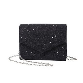 Chic Party Clutch Bags for Women with Sequin Texture and Removable Crossbody Chain