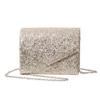 Chic Party Clutch Bags for Women with Sequin Texture and Removable Crossbody Chain