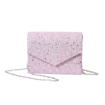 Chic Party Clutch Bags for Women with Sequin Texture and Removable Crossbody Chain