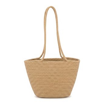 Straw Woven Design Shoulder Bag for Women Casual Summer Beach Tote Bag