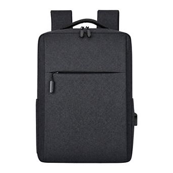 Unisex Slim Business Laptop Backpack with Adjustable Straps for Work Travel Daily Use