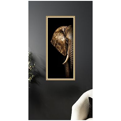 Midnight Mandala Zen Peaceful Elephant by The Creative Bunch Studio Framed Wall Art Print