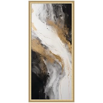 Luxe Drift Modern Elegant Abstract by The Creative Bunch Studio Framed Wall Art Print