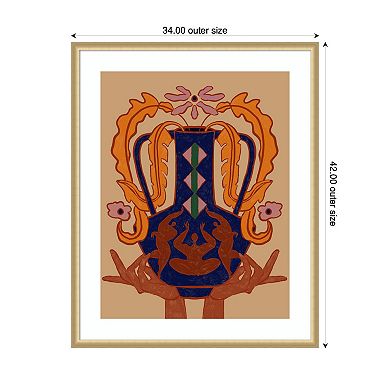 Vessel Collection Blossom by Arty Guava Framed Wall Art Print