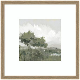 Shades of Olive No. 1 by Mary Sparrow Framed Wall Art Print