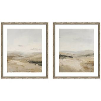 Fading Fields 2 pc Framed Wall Art Print Set by Amy Lighthall