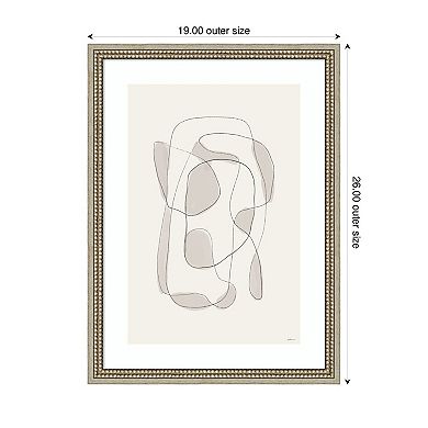 Minimalist Lines by Gabrielly Guedes Framed Wall Art Print