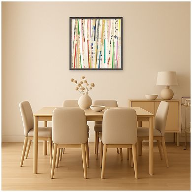 Geometric Abstract 3 by Felicia Dadak Framed Mounted Canvas Wall Art Print