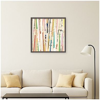 Geometric Abstract 3 by Felicia Dadak Framed Mounted Canvas Wall Art Print