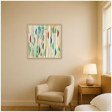 Geometric Abstract 2 by Felicia Dadak Framed Mounted Canvas Wall Art Print