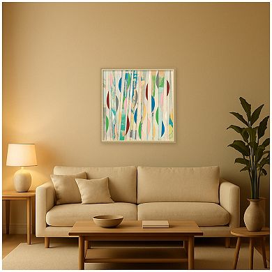 Geometric Abstract 2 by Felicia Dadak Framed Mounted Canvas Wall Art Print