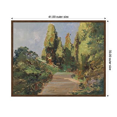 Parklandschaftby Olga Wisinger Florian Framed Mounted Canvas Wall Art Print