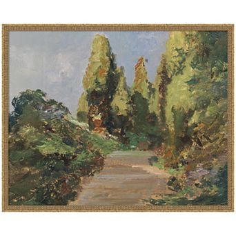 Parklandschaftby Olga Wisinger Florian Framed Mounted Canvas Wall Art Print