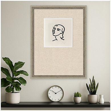 Nadia aux cheveus lisses by Matisse Framed Wall Art Print