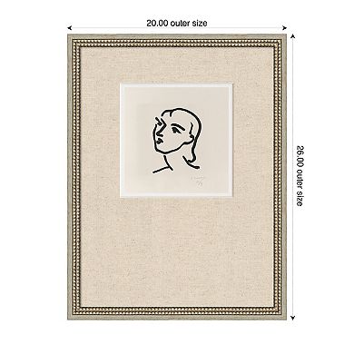 Nadia aux cheveus lisses by Matisse Framed Wall Art Print