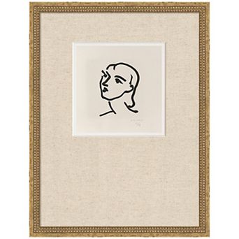 Nadia aux cheveus lisses by Matisse Framed Wall Art Print