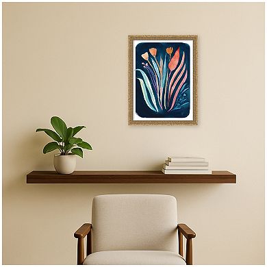 Moody Watercolor Floral 2 by Cris Villa Studio Framed Mounted Canvas Wall Art Print