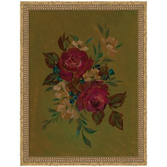 Floral 2 by Annie Quigley Framed Mounted Canvas Wall Art Print